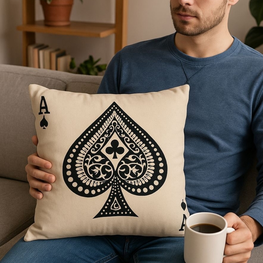 💓 New ACE OF SPADES Pillow Case Cover
